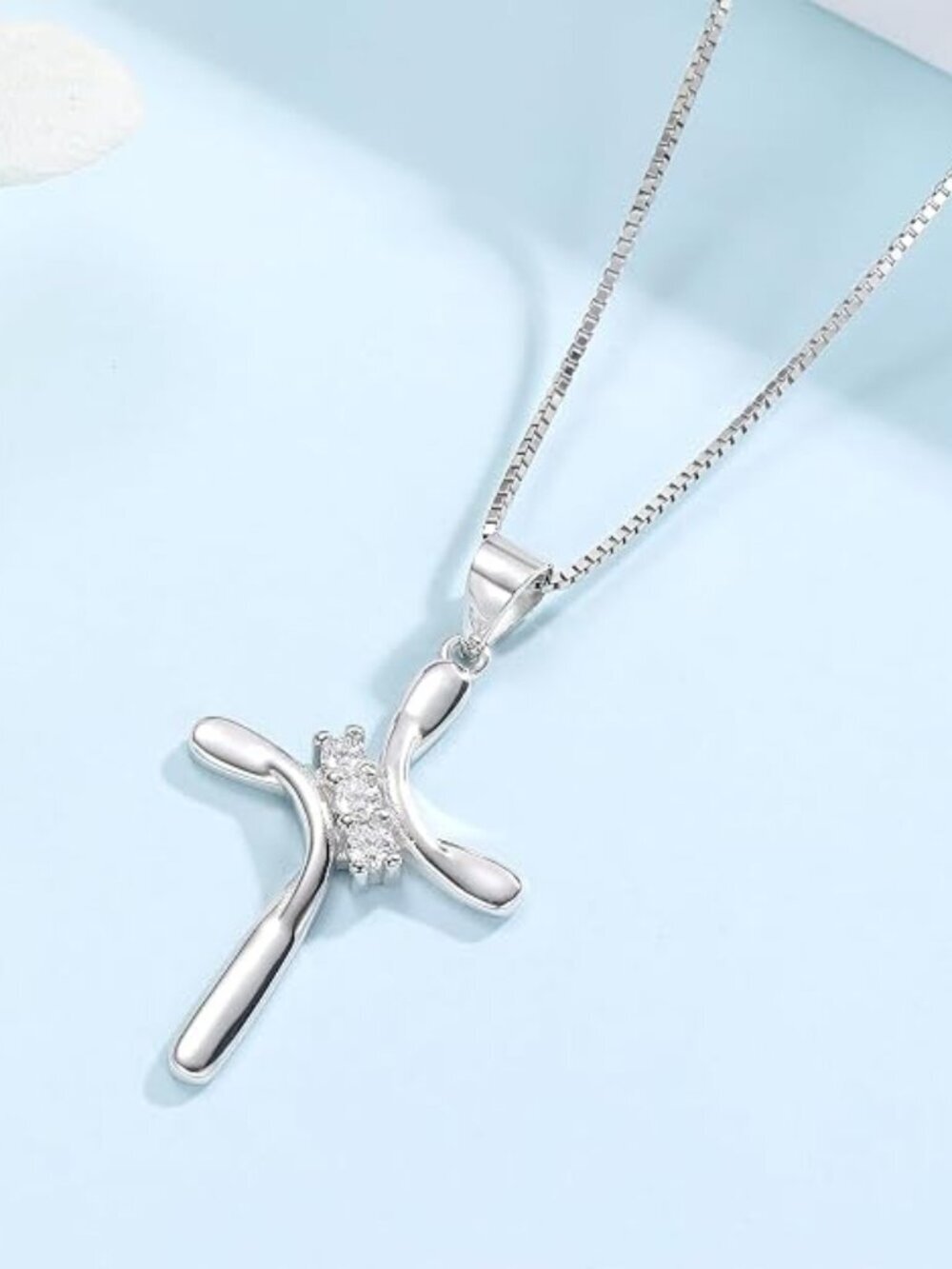 925 Sterling Silver Cross Necklace